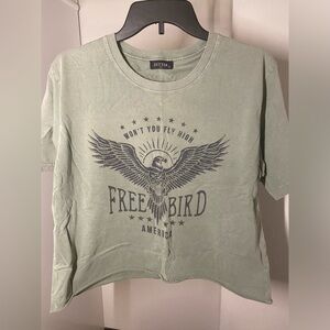 Zutter Free Bird green size L cropped tee